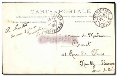 Poitiers — Szkoła Chłopców na Pont-Neuf — wyd. R. R. P. — Rewers