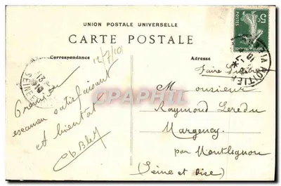 POTTERS (Vienna) — Valle del Clain — Vista Generale presa dal Boulevard Conghy — Cattedrale di San Pietro e la Chiesa di Santa Radegonda — Julius Rubachon, fot., Poitiers - 508 — Verso