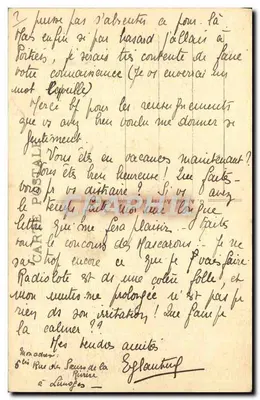 Limoges — O Ponte St-Étienne — editor desconhecido, n° 22 — Verso