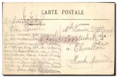 FONTEY-le-COMTE (Vendée) — O Hotel de Ville e o Jardim Público — editor Jahlý-Poupin, Mortagne — Verso