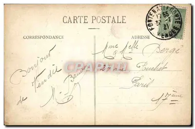 A Floresta de Mervent (Vendée) — A Chaussée e a Fábrica de Pré-Véro — Coleção A. Hullic, Fontenay-la-Combe — Verso