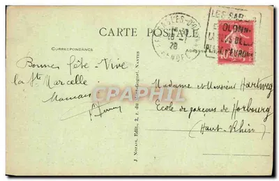LES SABLES-D'OLONNE - Pod lasem przy jeziorze Tanchette — J. Nozaïs, wydawca, nr 260 — Rewers