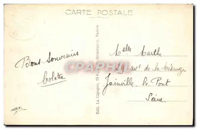 Croix-de-Vie — Wejście do portu — Wydawca La Cigogne, Nantes — Rewers