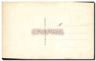 CROIX-de-VIE (Vendée) - A Rocha Perforada — R. Bergevin, La Rochelle — Verso