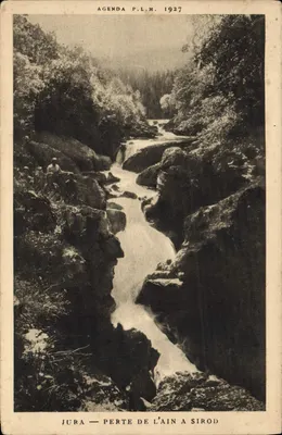 Jura — Perte de l'Ain à Sirod — Agenda P.L.M. 1927
