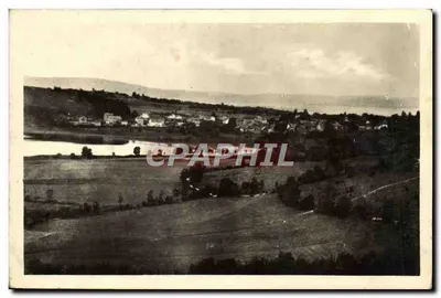 Clairvaux (Jura) — O Lago e vista geral — MP. BOURGEOIS, BOURG-EN-BRESSE