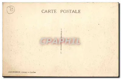 Clairvaux (Jura) — O lago — editor Bourgoin & Malcon — Verso