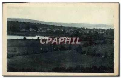 Clairvaux (Jura) — O lago e vista geral — M.P. Bourgoin