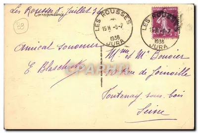 Valle di Morez aux Rousses — Jura-Touriste — editore Jura-Touriste — Verso