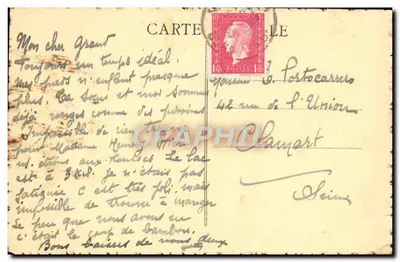 MOREZ-du-JURA — O Grande Hotel da Correios — SHOT-CORBIN-WAGON — Verso