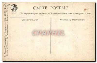 Wąwozy Tarnu — Pas des Soucis — Wydawca A&M, seria XXIX — Rewers