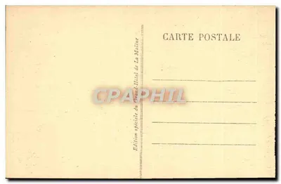 Górze Tarn — Zagięcia drogi w Causse-Méjean do La Malène, najbardziej trudna droga w Causses — Wydanie specjalne Grand-Hôtel de La Malène — Rewers