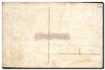 Metz, Kaiser Wilhelm Ring — widok ulicy z budynkami i pieszymi — wydawca Gerhard Blunnen & Co., Frankfurter Str., Ortg-Ahn, ponowne wydanie — Rewers