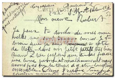 Metz - Most Świętego Jerzego — widok mostu i budynków przyległych — F. Conrerd, wyd., Metz — Rewers