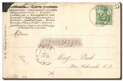 Metz — Le Congour — Bezirks-Präsidium — Présidence — Verso