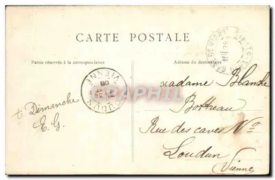 Niort — Tuin van de Brèche — onbekende uitgever, n° 14 — Achterkant