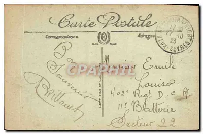 Niort — Vista sulla Sèvre-Niortaise — LL. n°100 — Verso