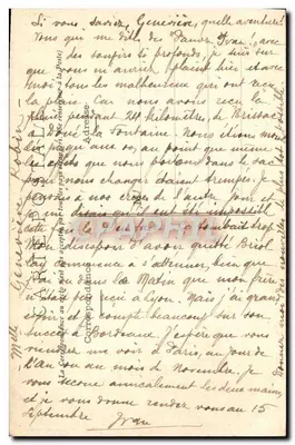 Thouars (2-S.) — Vista geral e antigo ponte do século XIII cortado pelos Bleus — A. Ganne, editor, fot. Lalande — Verso