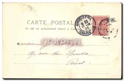 Ruffec (Charente) — Zamek Verteuil (XI wiek) — Morceau et Rousseau, wydawcy — Rewers