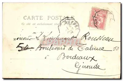 RUFFEC (Charente) — Zamek Duportal — Moreau & Rousseau, wydawcy — Rewers