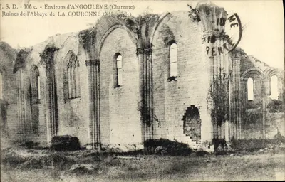 Ruínas da Abadia de LA COURONNE — Ao redor de Angoulême (Charente) — J.S.D. - 306 c.