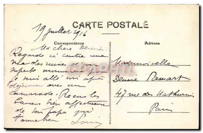Ruínas da Abadia de LA COURONNE — Ao redor de Angoulême (Charente) — J.S.D. - 306 c. — Verso