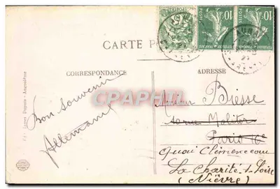 Castelo de La Roche-Foucauld — Angoulême — J.S.D. — n°335 — Verso