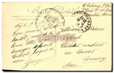 Angoulême — La Estatua Carnot y el Rempart Desaix — LL — Reverso