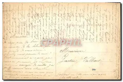 Auxerre — O Ponte Paul-Bert e a Catedral — editor não identificado, número de série 12 — Verso