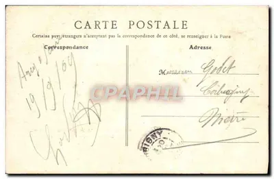 Saint-Moré — Entrada do Túnel (lado sul) — B. F., Paris, n°109 — Verso