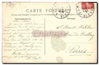 Nevers — Widok panoramiczny — E.P., Paryż (1) — Rewers