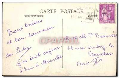 Lago dei SETTONS - Le Port — In Morvan — A Duciél, editore, Dijon — Verso