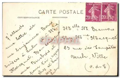Lago dei SETTONS - Le Port — In Morvan, 65 — A. Ducier, Editore — Verso