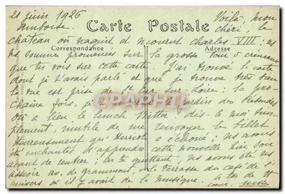Amboise — O Castelo e o Ponte — J.N.D. Fot. — Verso