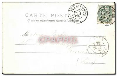 Amboise - O Castelo, fachada Oeste — n° 122 — Verso