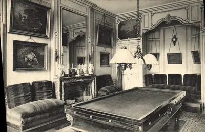Castelo de Dampierre — Sala de bilhar — A. Bourdier, imp.-edit., Versailles