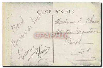 Bruyères-le-Château — Wzgórze zamku Bruyères-le-Château — Wydawca Combier Macon — Rewers