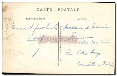 La Roche-Guyon — Zamok i fontanna — Édit Duffour — Rewers