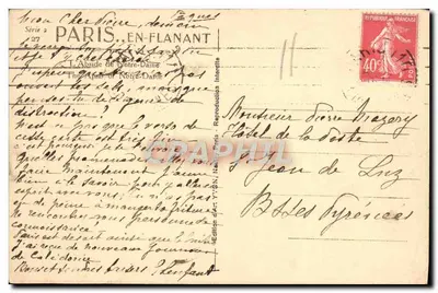 De Abside van Notre-Dame — Parijs — Uitgave Y. D. N. (Nouveau Journant) — Achterkant