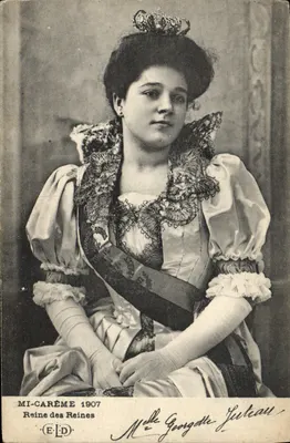Mlle Georgette Jutreau — Rainha das Rainhas 1907 — Editor E-L-D