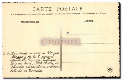 Velho Paris — O Quai de la Rapée — Léon Frailont, editor Maggi, n°34 — Verso