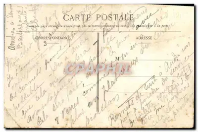 Gruppe von Kindern und Erwachsenen — Cours Sainte-Cécile — J. David, Fotografie, Levalllois-Paris — Rückseite