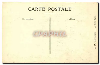 A velha igreja — Montmartre — A. M. Montmartre — Verso