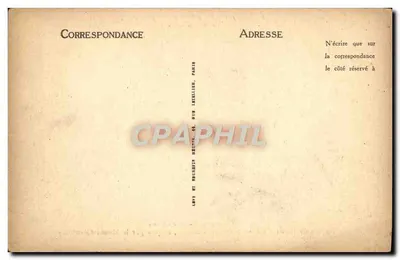 Paris - Vieux-Montmartre — Aussicht auf die Place du Calvaire, 1920 — Nach einem Kohlestiftzeichnung von Mme H. Kosmann-Sichel, erworben vom Musée Carnavalet — Rückseite