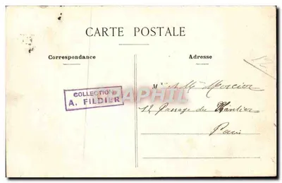 Un bonjour de Montmartre — jeune garçon dans un cadre floral — éditeur non visible, n° de série non lisible — Rewers