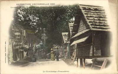 Le Cambodge (Trocadéro) — Exposition Universelle 1900 — Photocool Paris, n° 3004