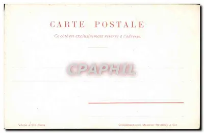 Porche du Petit Palais — Paris — Chromogravure Maurice Reymond & Cie — Verso