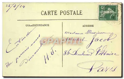 Paris — O Bois de Boulogne — Os Acácias — LL. — n° 985 — Verso