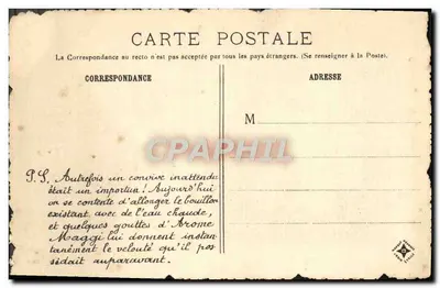 Velho Paris — Hotel de Sens — Rue de l'Hôtel-de-Ville — Fortier et Marcotte, Paris — Verso