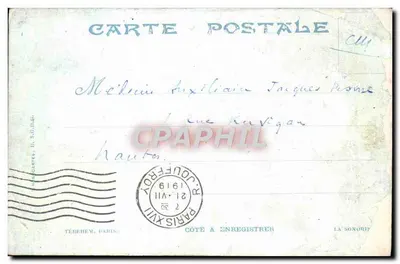 Parijs — Place de la Nation — Het Triomf van de Republiek — Uitgever Tébèhem, n°49 — Achterkant